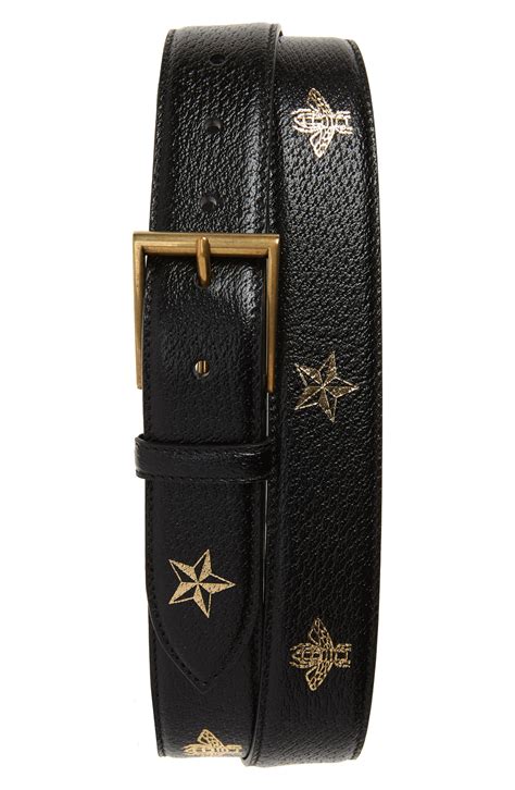 gucci belt bees and stars|Gucci bee accessories.